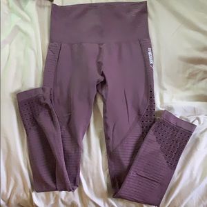 Gymshark purple seamless full length leggings